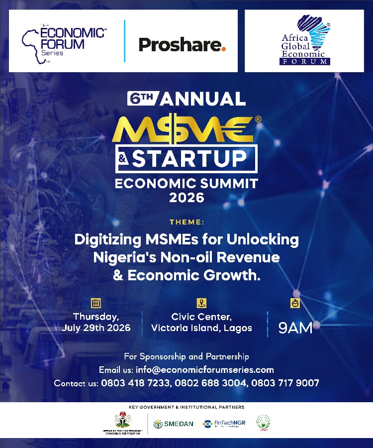 6th Annual MSME & Startup Economic Summit 2026 Flyer